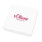 s.Oliver Kette mit Anhänger Edelstahl Herren Halsschmuck, 50+3 cm, Schwarz, Kommt in Schmuck Geschenk Box, 2027423