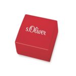 s.Oliver Ring 925 Sterling Silber Damen Ringe, mit Zirkonia synth., Blau, Kommt in Schmuck Geschenk Box, 2031450