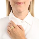 Amor Ring Edelstahl Unisex Damen Herren Ringe, Gold, Kommt in Schmuck Geschenk Box, 2037287